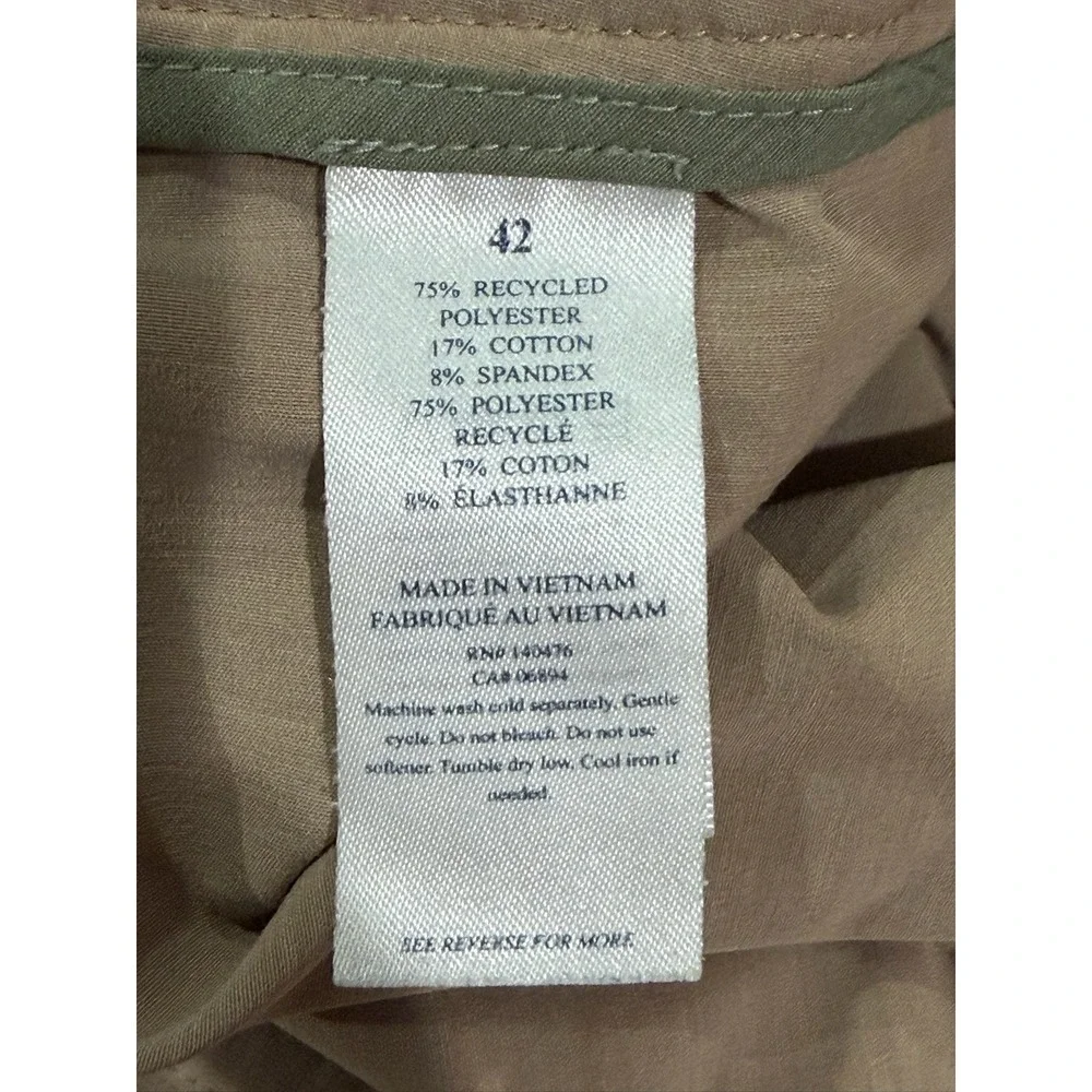 Faherty All Day Shorts Mens 42 Khaki Tan Recycled Stretch MSC0012